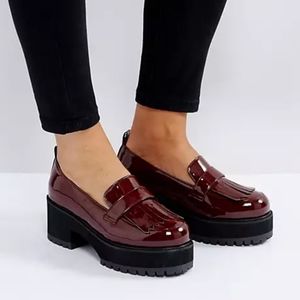 Platform Loafers Wide